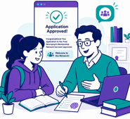 ChatGPT Icon - Staff helping student